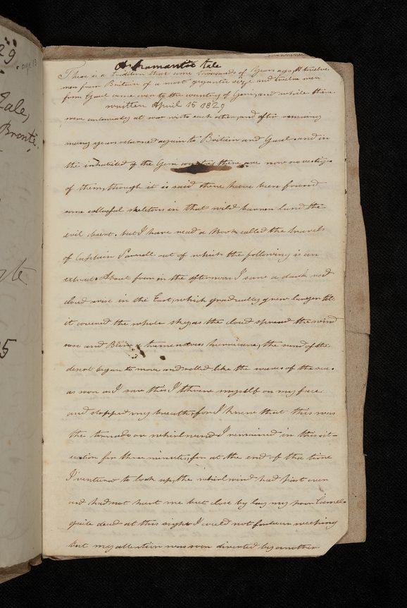 Manuscript by Charlotte Brontë